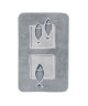 SPIRELLA Tapis de bain ANDROS 55x65 cm Gris