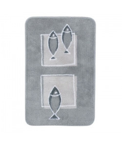 SPIRELLA Tapis de bain ANDROS 55x65 cm Gris