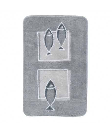 SPIRELLA Tapis de bain ANDROS 55x65 cm Gris