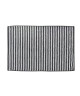 DONE Tapis de bain Daily Shapes Stripes  50x70 cm  Gris anthracite et blanc