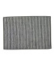 DONE Tapis de bain Daily Shapes Stripes  50x70 cm  Noir et blanc