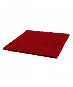 FRANDIS Tapis de bain chenille microfibre  50   x  50   cm  Rouge