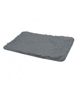 FRANDIS Tapis de bain polyester  50  x 80  cm  Antidérapant   Gris