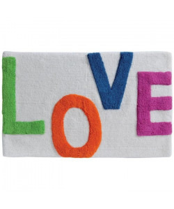 SPIRELLA Tapis de bain WORD LOVE 50x80 cm Multicouleur