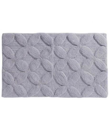 SPIRELLA Tapis de bain FLOWER 50x80cm Argent