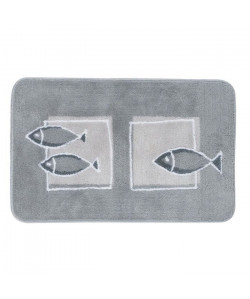 SPIRELLA Tapis de bain ANDROS 55x85 cm Gris