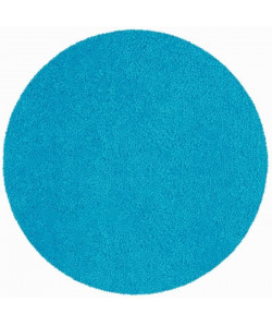 SPIRELLA Tapis de bain HIGHLAND rond 60 cm  Bleu cyan