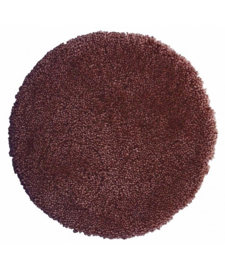 SPIRELLA Tapis de bain HIGHLAND rond 60 cm  Marron moka