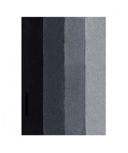 SPIRELLA Tapis de bain FOUR 55x65 cm  Gris et noir