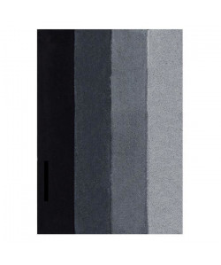 SPIRELLA Tapis de bain FOUR 60x90 cm  Gris et noir