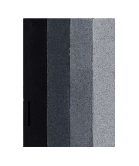 SPIRELLA Tapis de bain FOUR 60x90 cm  Gris et noir