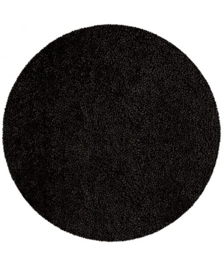 SPIRELLA Tapis de bain HIGHLAND rond 60 cm  Noir