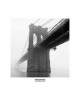 Affiche papier   Brooklyn Bridge Fog   Silberman   30x30 cm