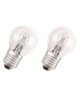 OSRAM Lot de 2 ampoules EcoHalogenes E27 30 W équivalent a 40 W forme sphérique