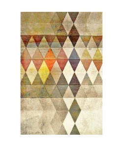 BELIS Tapis 160x230 cm beige, orange et jaune