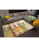 BELIS Tapis 160x230 cm beige, orange et jaune