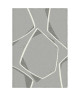 MOSAIK Tapis de salon tissé droit 100% polypropylene Heatset 120x170 cm gris