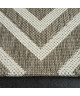 FLOORLUXE Tapis de salon contemporain 160x230 cm taupe et champagne