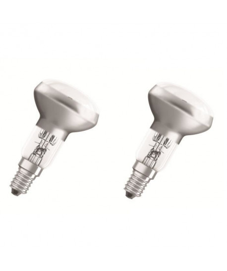 OSRAM Lot de 2 Ampoules spots EcoHalogenes R50 E14 46 W équivalent a 60 W