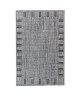 FLOORLUXE Tapis de salon tissé plat gris 160x230 cm