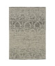 FLOORLUXE Tapis de salon tissé plat Silver Black 160x230