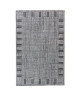 FLOORLUXE Tapis de salon tissé plat gris 120x170 cm