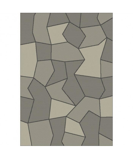 FLOORLUXE Tapis de salon tissé plat noir 160x230 cm