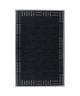 FLOORLUXE Tapis de salon tissé plat noir et gris 120x170 cm