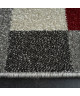 COSI Tapis de salon moderne géométrique 120x170 cm gris