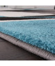 DIAMOND Tapis de salon 120x170 cm turquoise, gris, noir