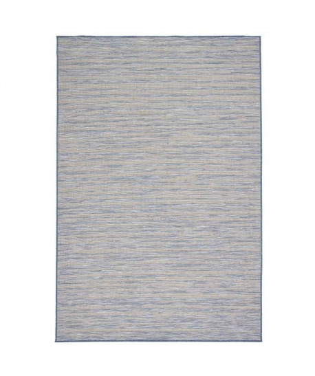 Tapis de salon Design style moderne 120x170 cm bleu et brun