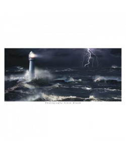 Affiche papier   Lightning at the Lighthouse   Bloom   50x100 cm