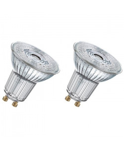 OSRAM Lot de 2 Ampoules Spots LED PAR16 GU10 4,3 W équivalent a 50 W blanc chaud