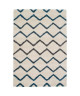 Tapis de salon Wool style scandinave 120x170 cm beige et gris