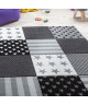 STAR Tapis pour enfant 80x150 cm gris, noir et blanc