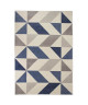 MADRID Tapis de salon style moderne 120x170 cm bleu