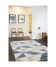 MADRID Tapis de salon style moderne 120x170 cm bleu