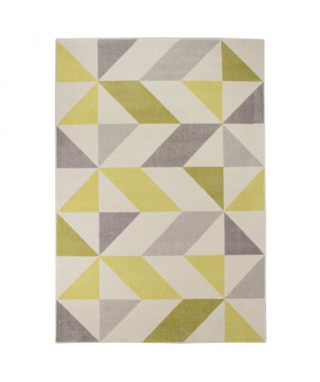 MADRID Tapis de salon style moderne 120x170 cm jaune