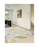 MADRID Tapis de salon style moderne 120x170 cm jaune