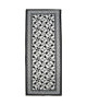 UTOPIA Tapis de salon carreaux de ciment  80x150 cm noir, gris et blanc