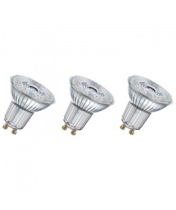 OSRAM Lot de 3 Ampoules Spots LED PAR16 GU10 2,6 W équivalent a 35 W blanc chaud