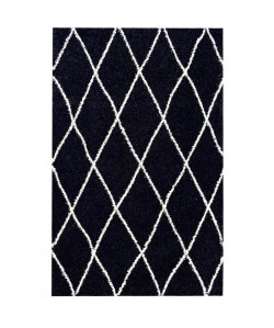 ASMA Tapis de salon Shaggy Berbere  100% polypropylene  160x230 cm  Noir