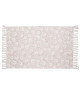 Tapis imprimé  60X90cm  Beige avec motifs fleurs