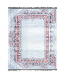 STAMPA Tapis de salon imprimé 70x140 cm  Blanc et Rouge