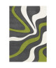 DIAMOND VAGUES Tapis de salon 120x170 cm vert