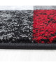 Tapis de salon Lima  rouge, gris et noir 160x230 cm