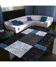 Tapis de salon Lima blanc gris noir  120x170 cm