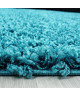 LIFE Tapis de salon shaggy rond Ř120 cm  Turquoise