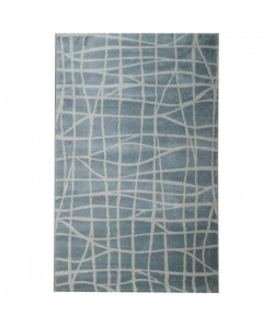 Tapis de salon Comtemporain GRENADA Beige Gris et Bleu 120x170cm