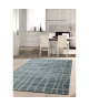 Tapis de salon Comtemporain GRENADA Beige Gris et Bleu 120x170cm